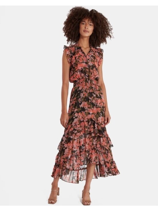 Misa Los Angeles Dresses & Skirts - Misa Los Angeles Editha Tiered Ruffle Midi Dress Medium